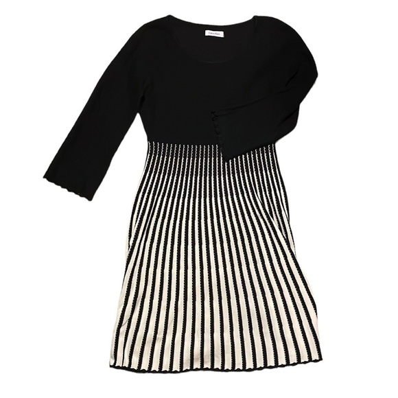 CALVIN Klein Black & White‎ Dress - Picture 1 of 8